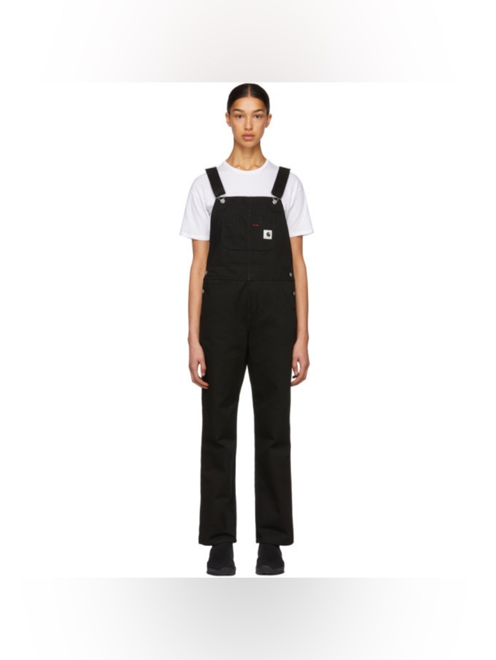 Carhartt WIP Work In Progress Black Twill Bib Overalls Medium Cotton Overalls